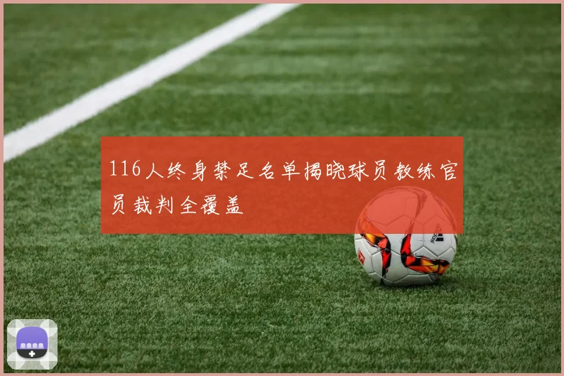 116人终身禁足名单揭晓球员教练官员裁判全覆盖